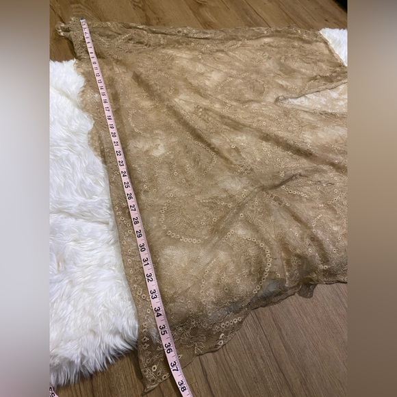 Brown and Gold Sheer Cover Up - Picture 14 of 14